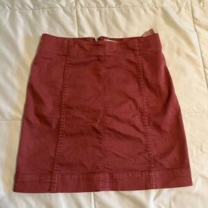Rust red skirt